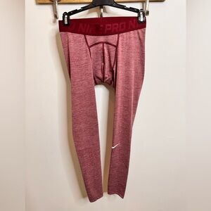 Nike Pro Dri-Fit Red Men's Compression Leggings